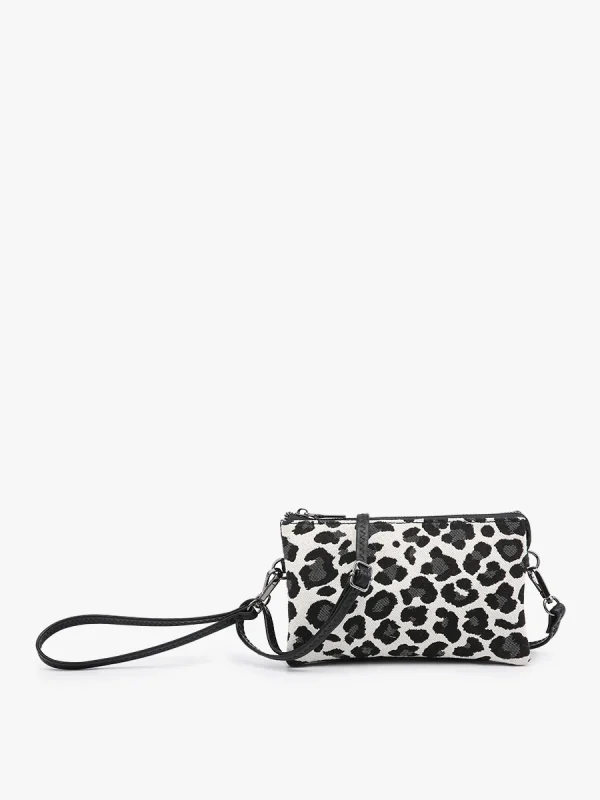 Riley Canvas/Natural 3 Compartment Crossbody