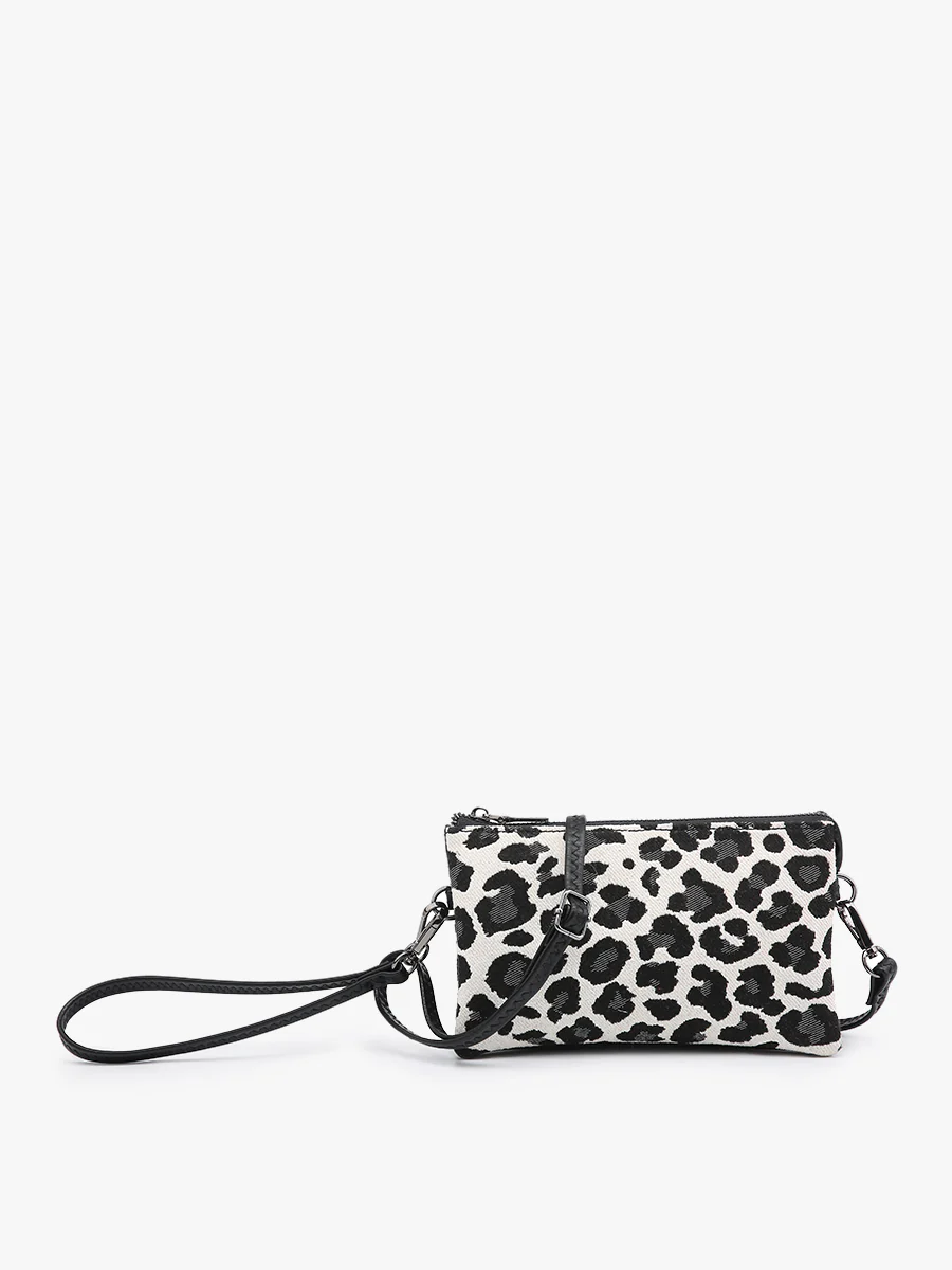 Riley Canvas/Natural 3 Compartment Crossbody