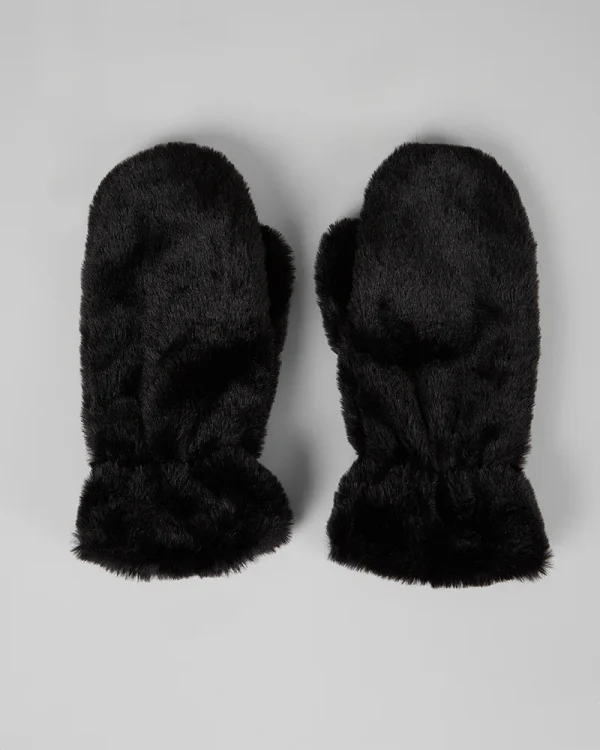 WOMEN'S PLUSH FUR MITTENS - Image 2