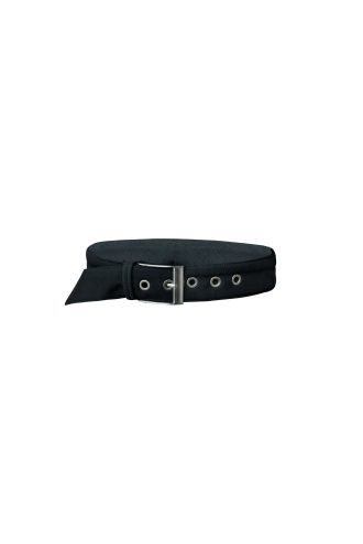 Belt with Buckle in Solid Black Color
